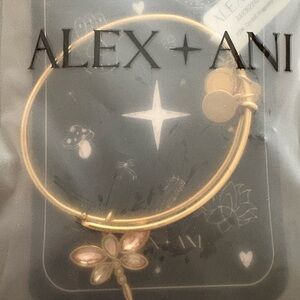 Alex and Ani Gold Dragonfly Charm Bracelet